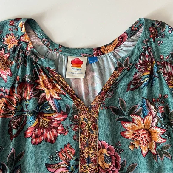 Sold Farm Rio X Anthropologie Paola Pleasant Top - Picture 8 of 13